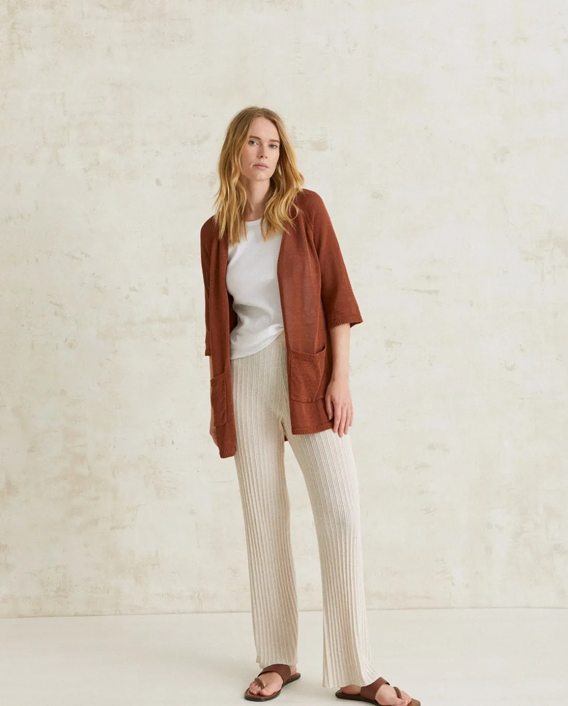 YERSE Trousers And Jeans^Knit Trousers Natural