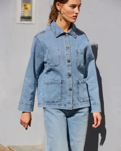 YERSE Trousers And Jeans^Wide-Leg Denim Trousers Blue